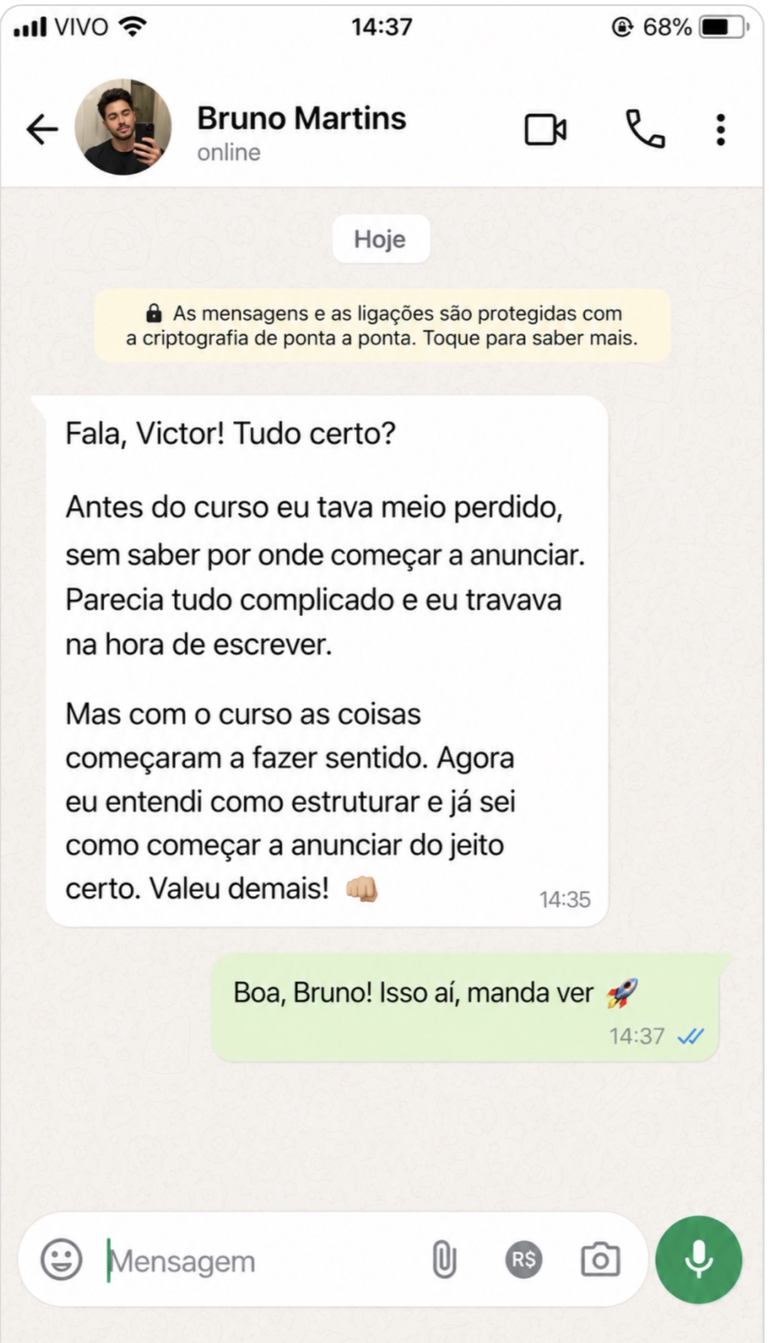 Feedback de aluno 8