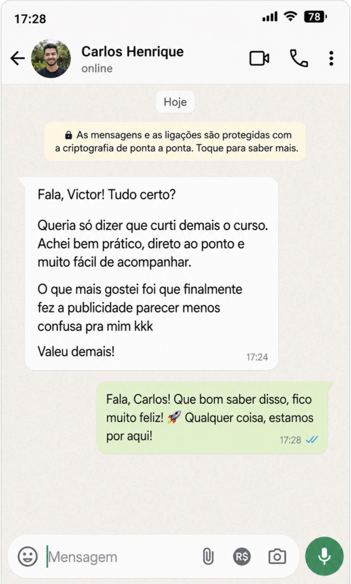 Feedback de aluno 9